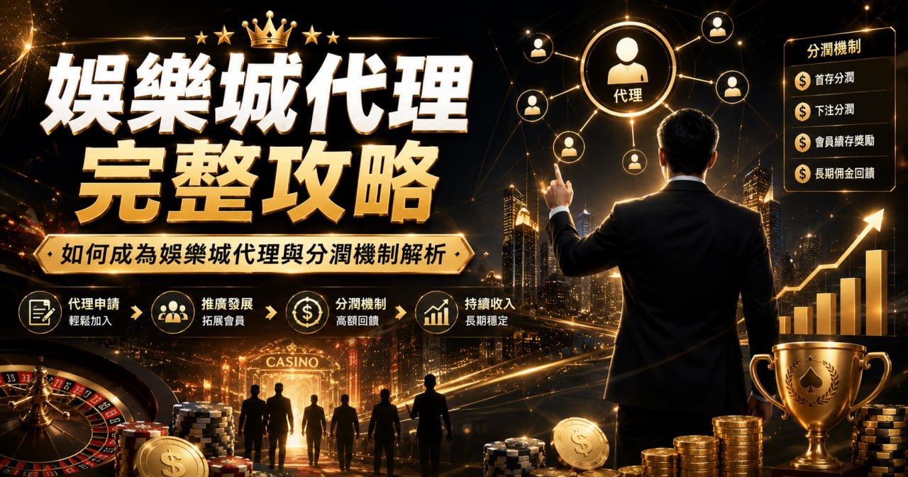 娛樂城代理完整攻略｜如何成為代理與分潤機制解析