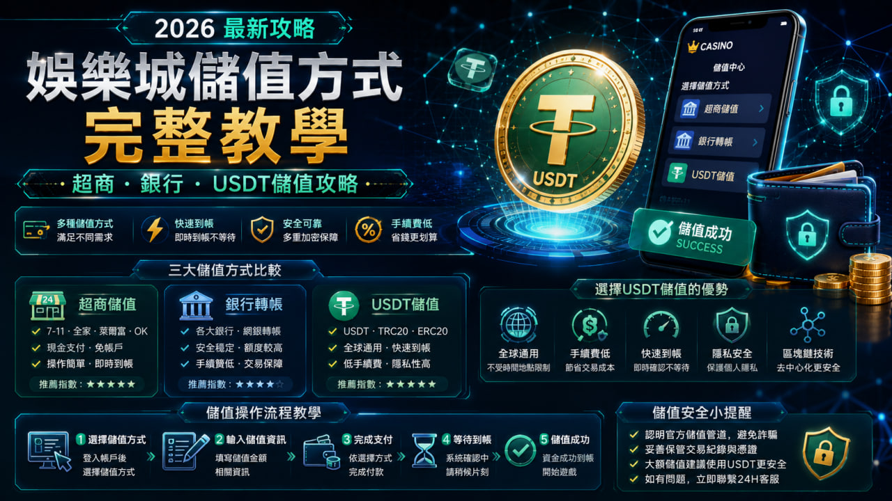 娛樂城儲值方法大全