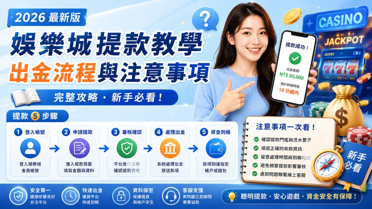 娛樂城提款教學