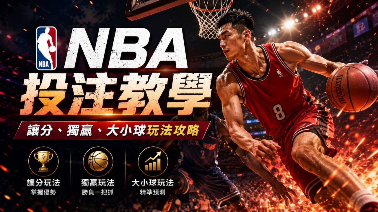 NBA投注教學：讓分、獨贏、大小球玩法