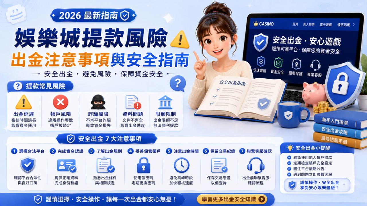 娛樂城提款風險：出金注意事項與安全指南