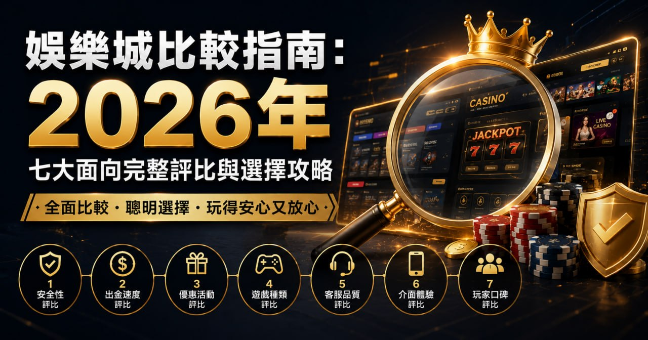 娛樂城比較指南:2026年七大面向完整評比與選擇攻略