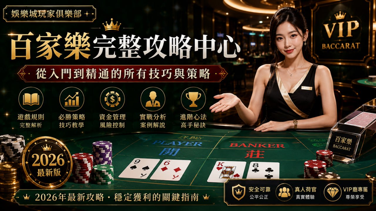 百家樂完整攻略中心｜從入門到精通的所有技巧與策略