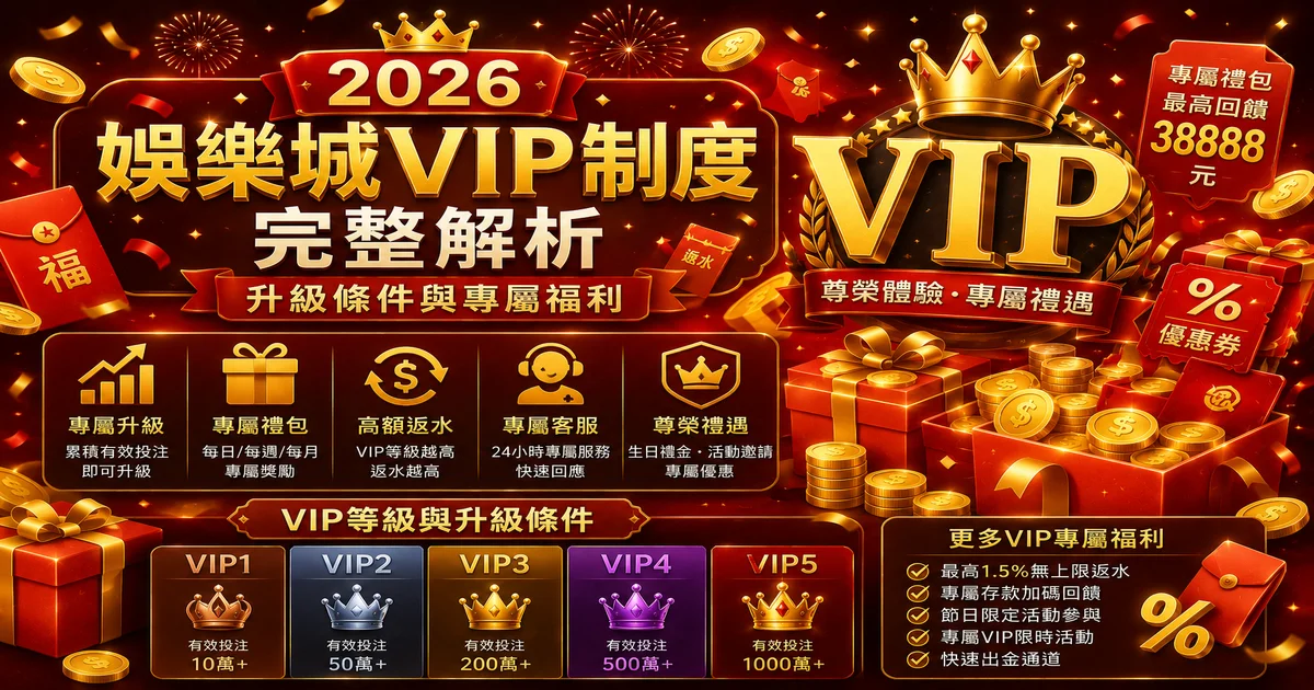 娛樂城VIP制度解析